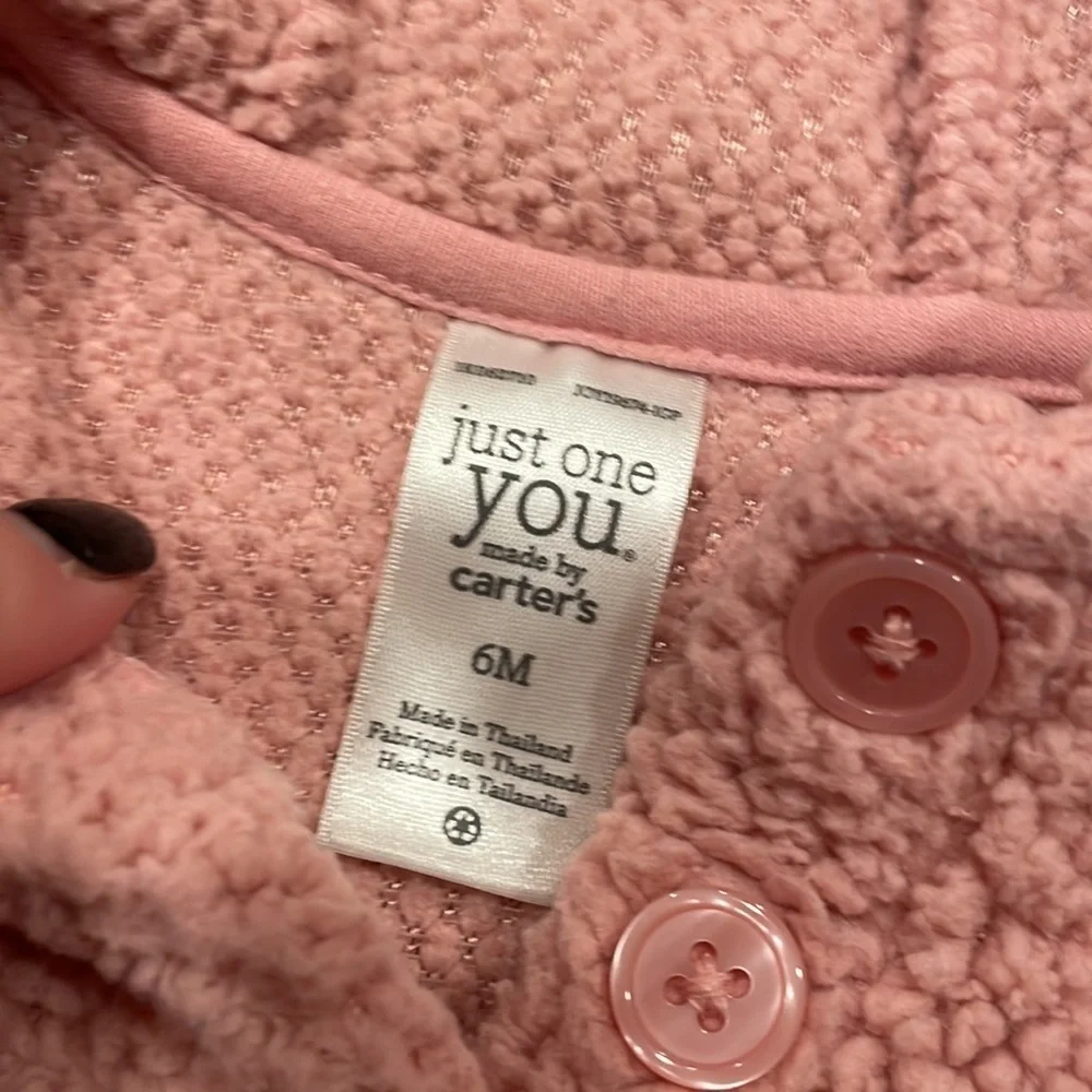 JUST one you by carters 6 m hoodie good condition